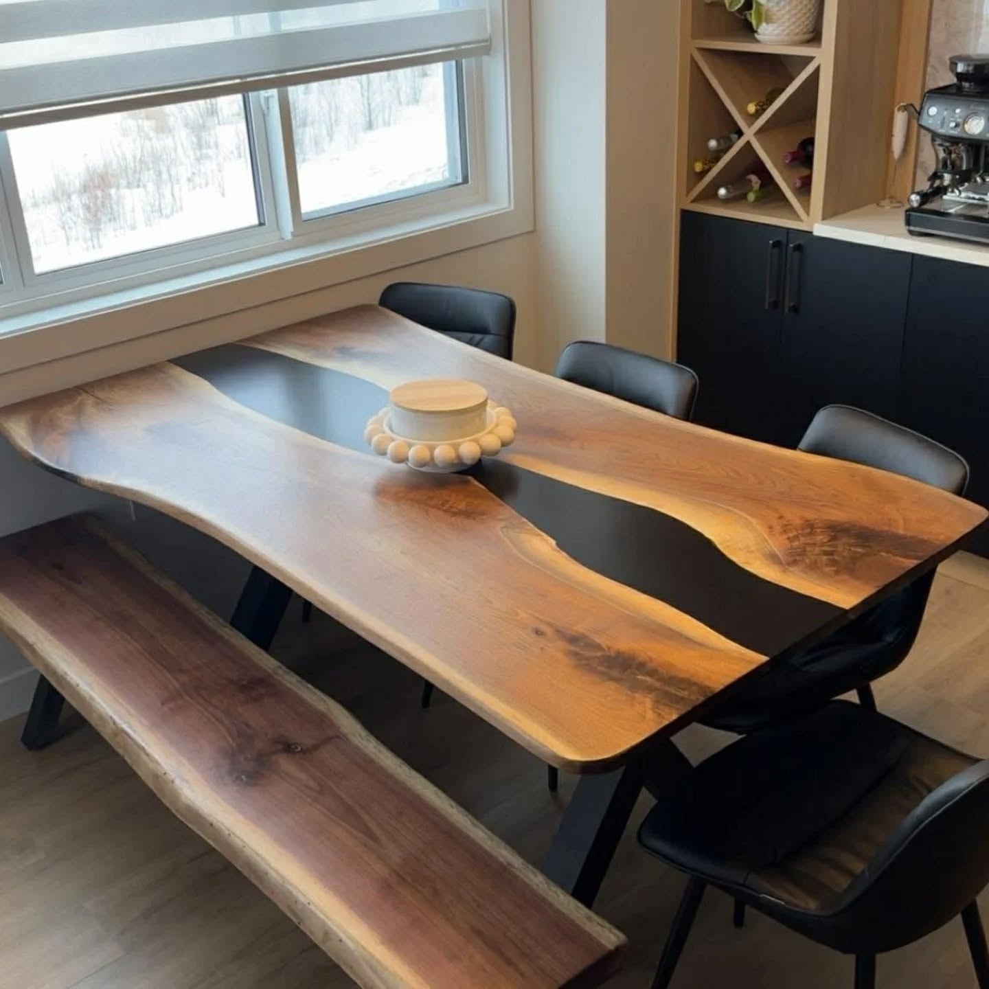 Epoxy River Dining Tables — Calgary Wood Works gallery photo 4