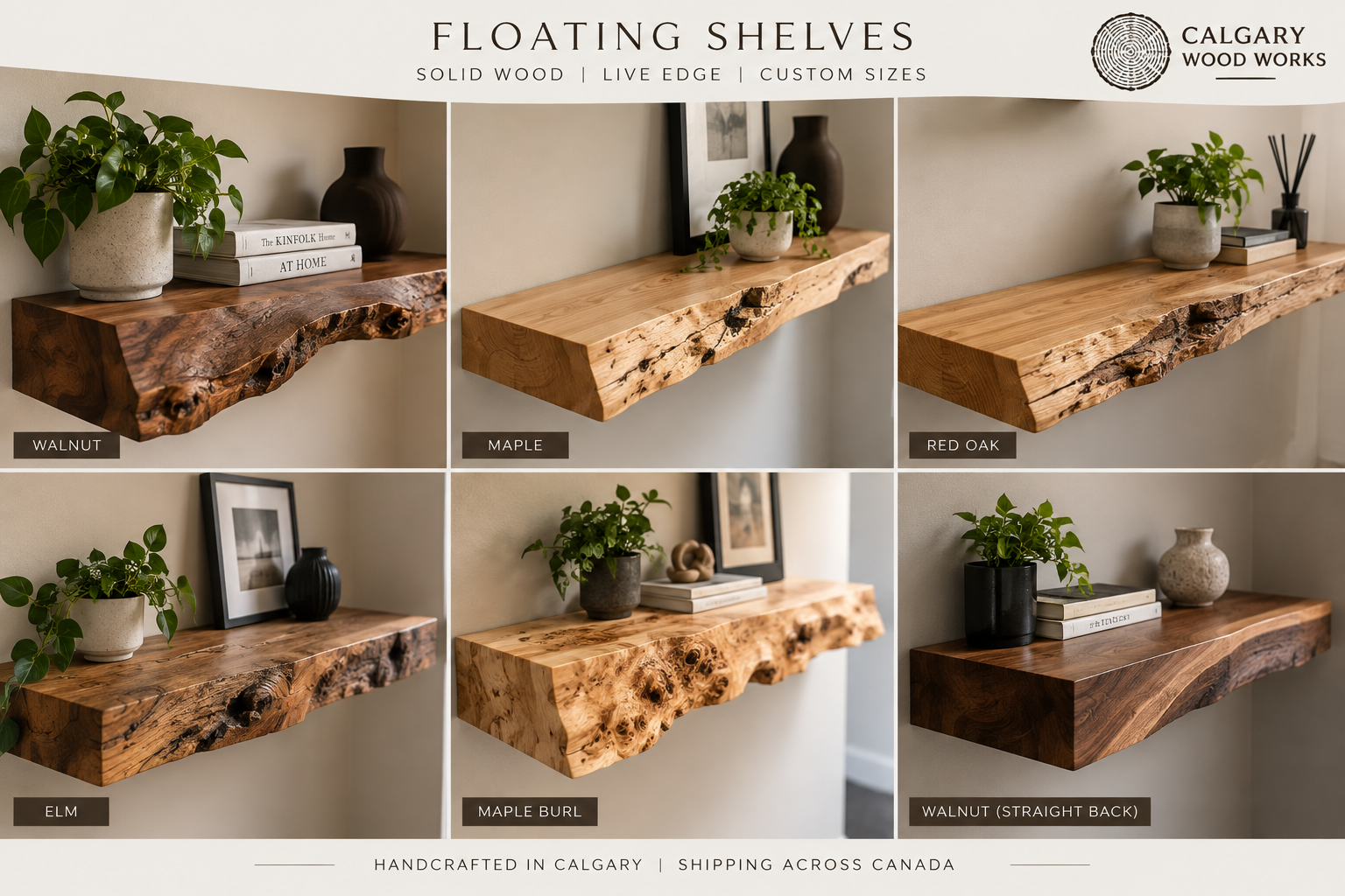 Floating Shelves — Calgary Wood Works gallery photo 4